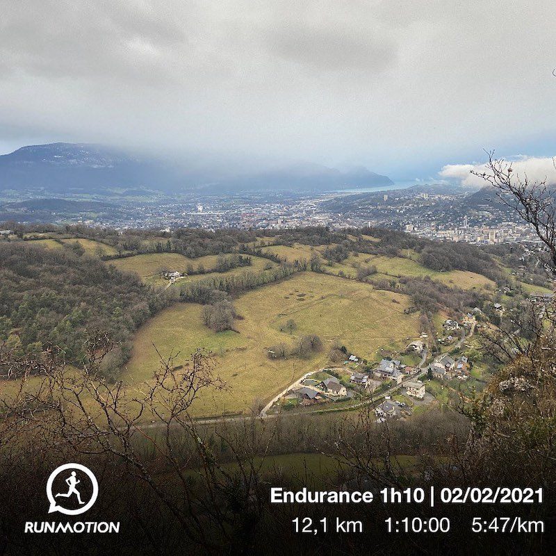 Trailrunning-Route zur Croix de la Coche bei Chambéry mit Panorama und Höhenmetern.