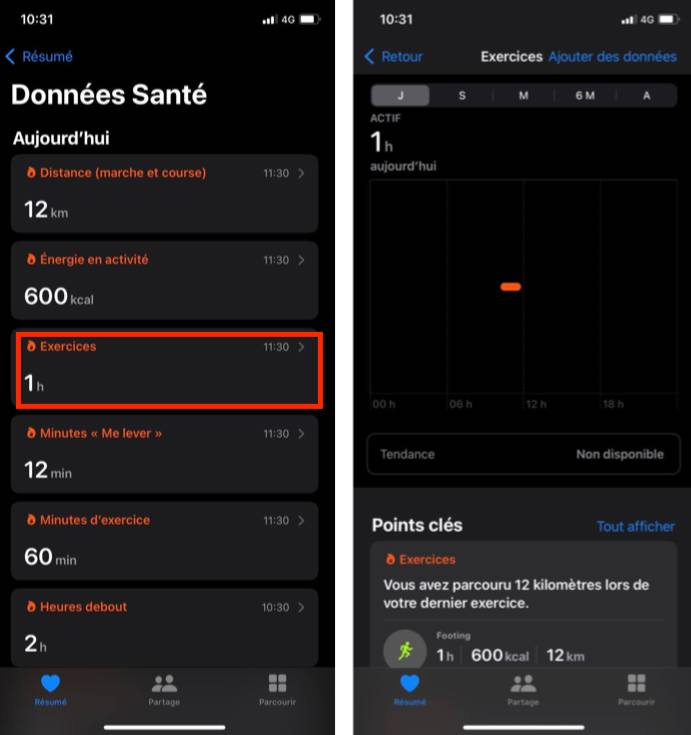 Apple Health vergleicht Laufaktivitäten mit Garmin und Strava zur Synchronisierung von Trainingsdaten.