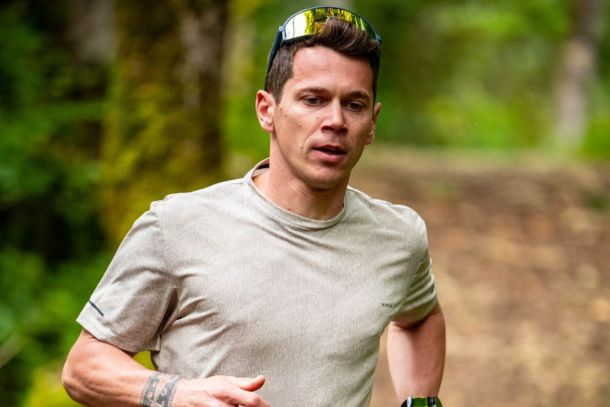 Nico bei seinem ersten 90-Kilometer-Ultra-Trail du Mont-Blanc durch alpines Gelände.