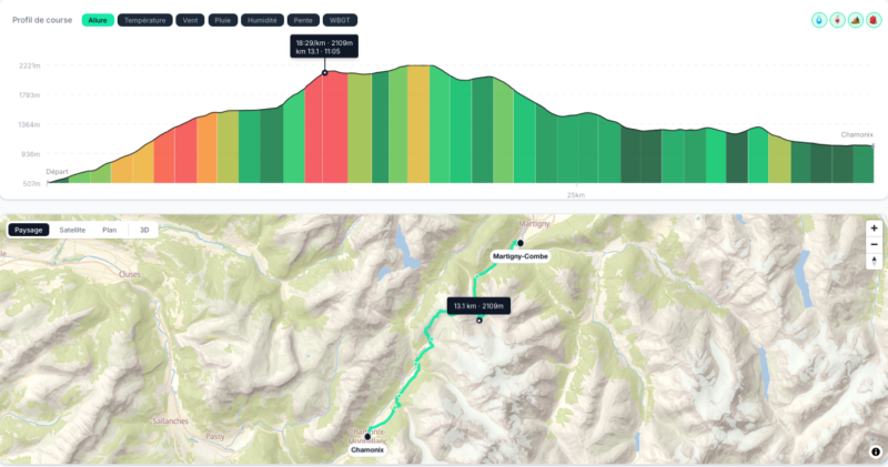 Trail-Rennplan von RunMotion Coach für deine optimale Strategie am Wettkampftag im Trailrunning
